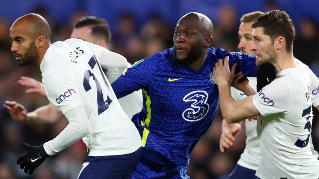 Lukaku against Tottenham