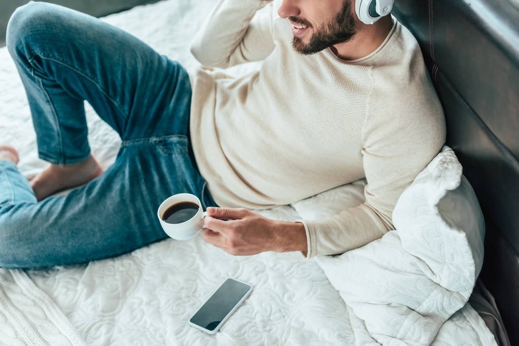 Man Listening Music 