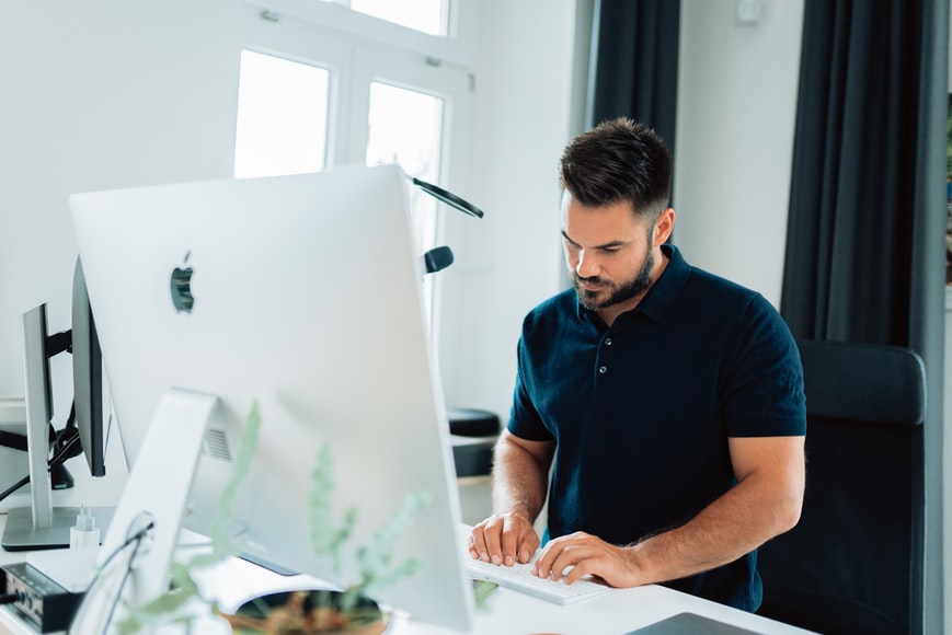 typing at a imac