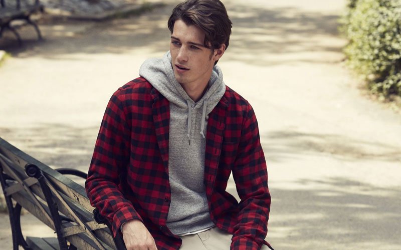 Flannel-Over-Sweatshirt