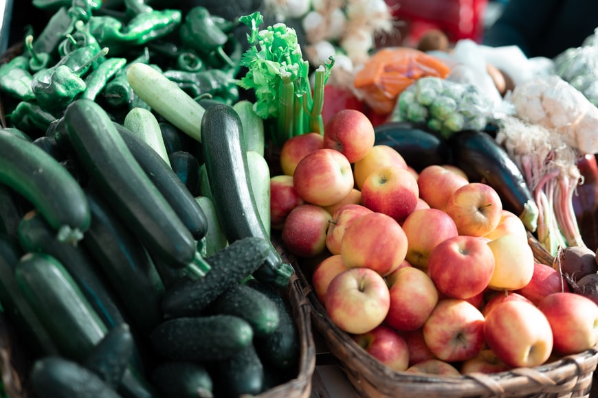 Fruits and vegetables