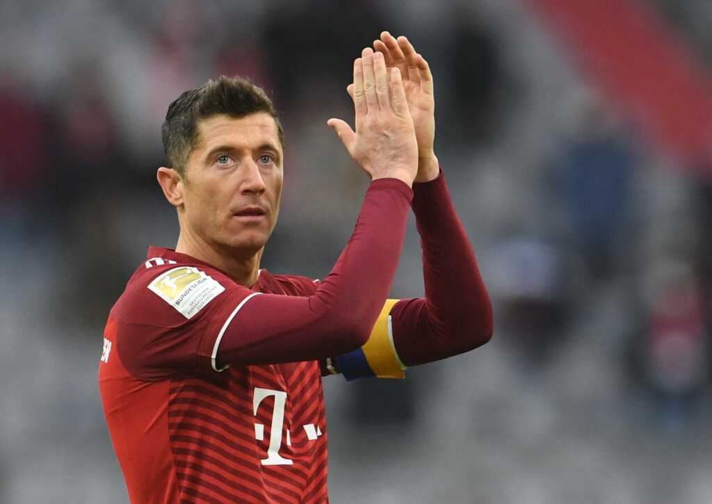 Bayern Munich's Robert Lewandowski