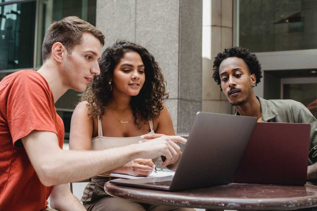 working together