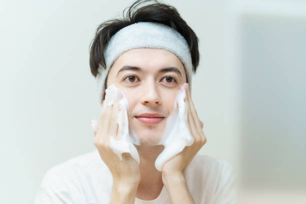 man face care