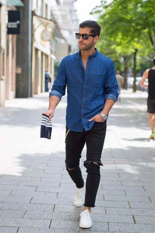 Denim ရှပ်အင်္ကျီ