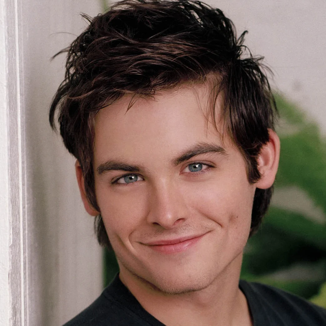 man with dimples