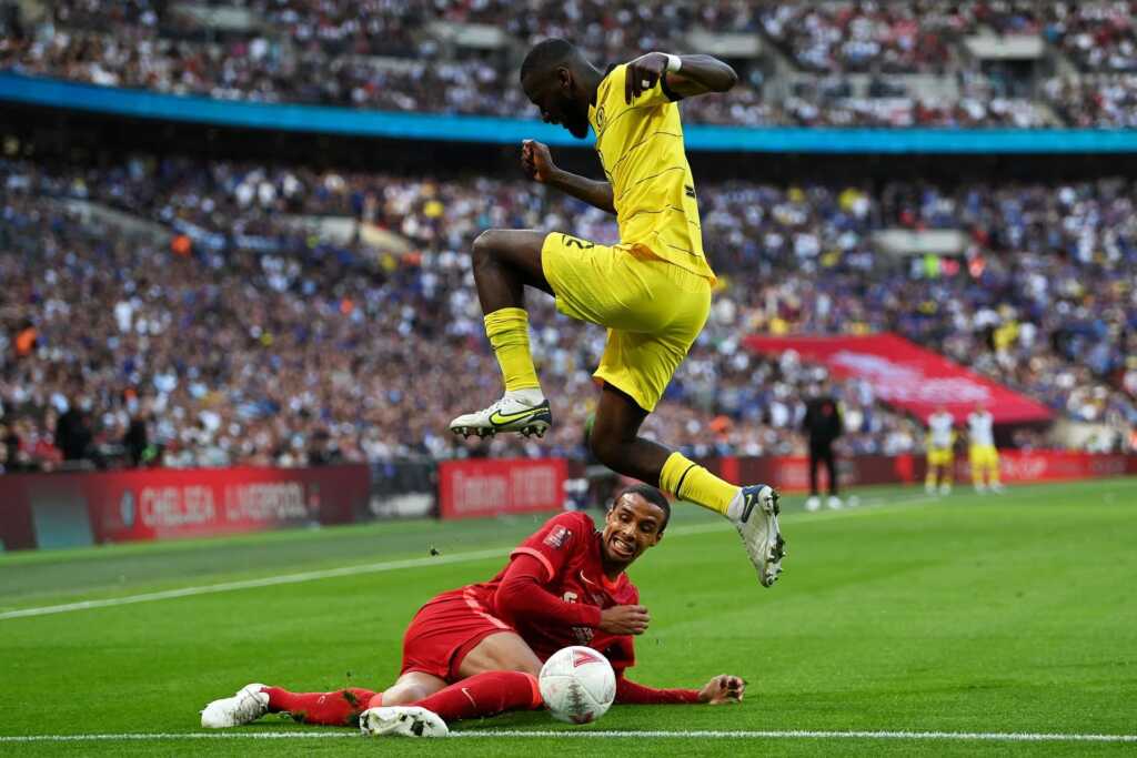 Rudiger actions against Liverpool At Wembley