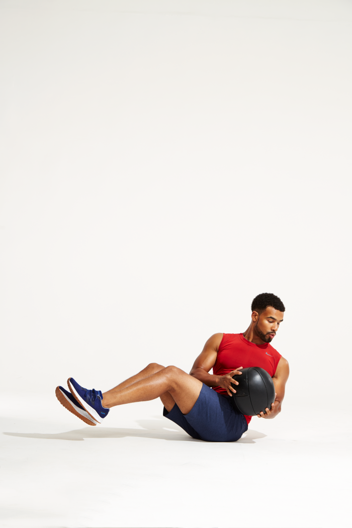 man doing exercises