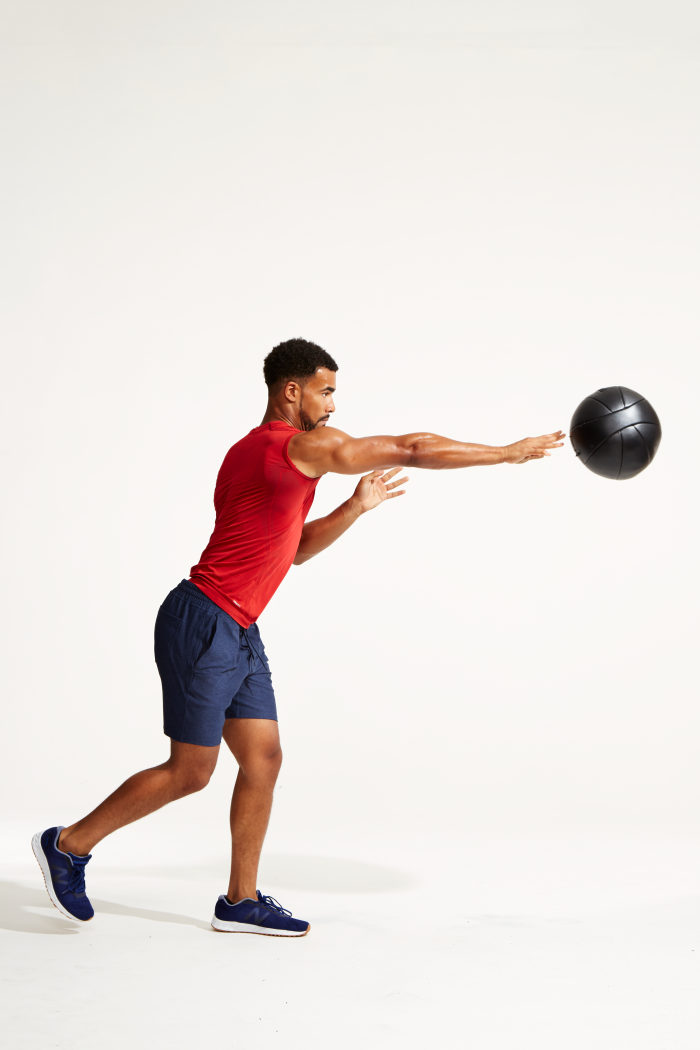 man doing exercises