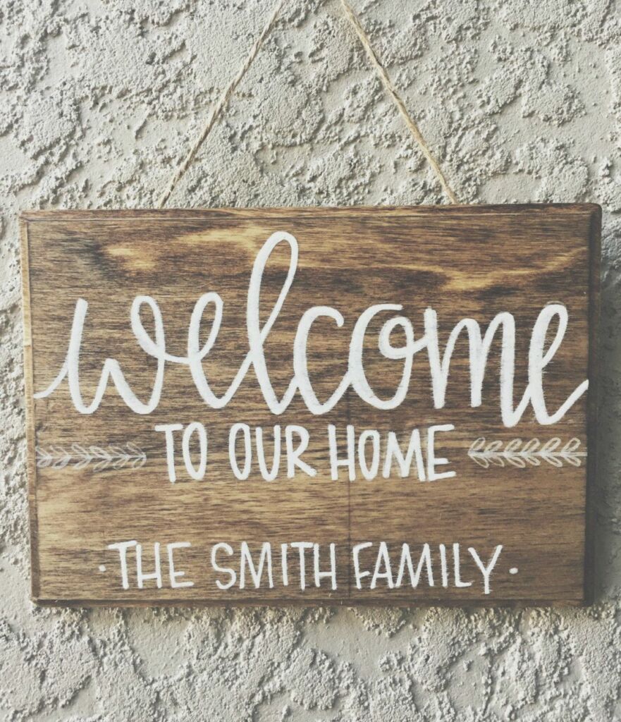 Wood sign