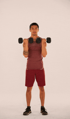 ကွီး Dumbbell လေ့ကျင့်ခန်း