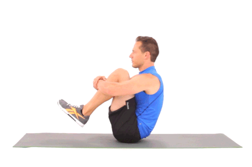 man exercises