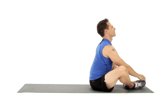 man exercises