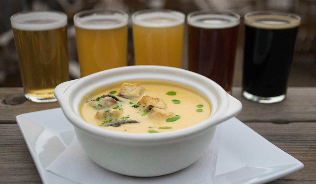 beer and food