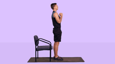 man workout