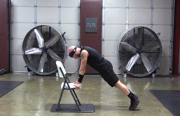 man workout