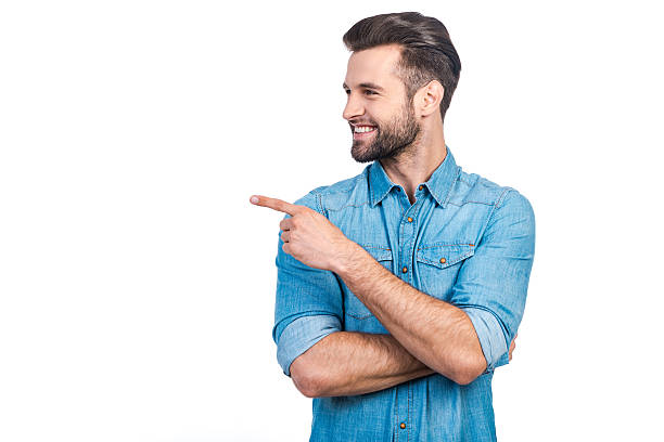 man pointing