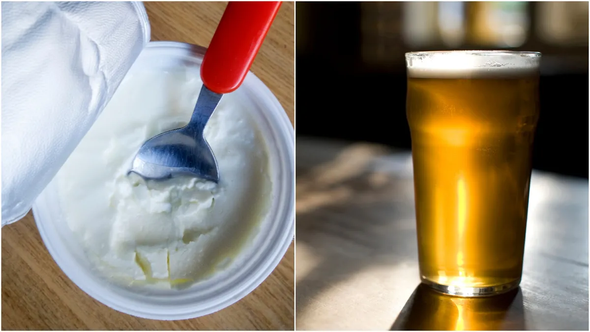 beer and yogurt