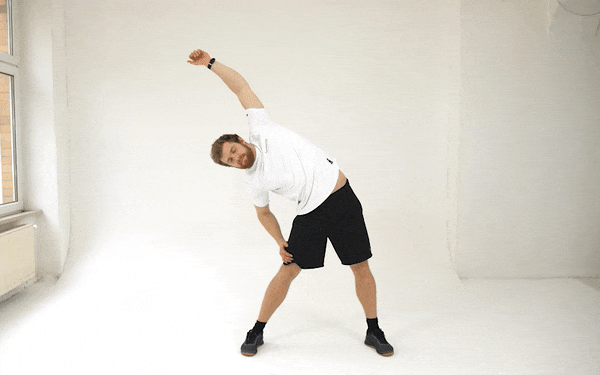 man workout
