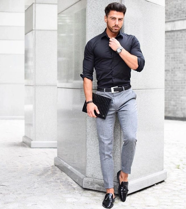 grey pants