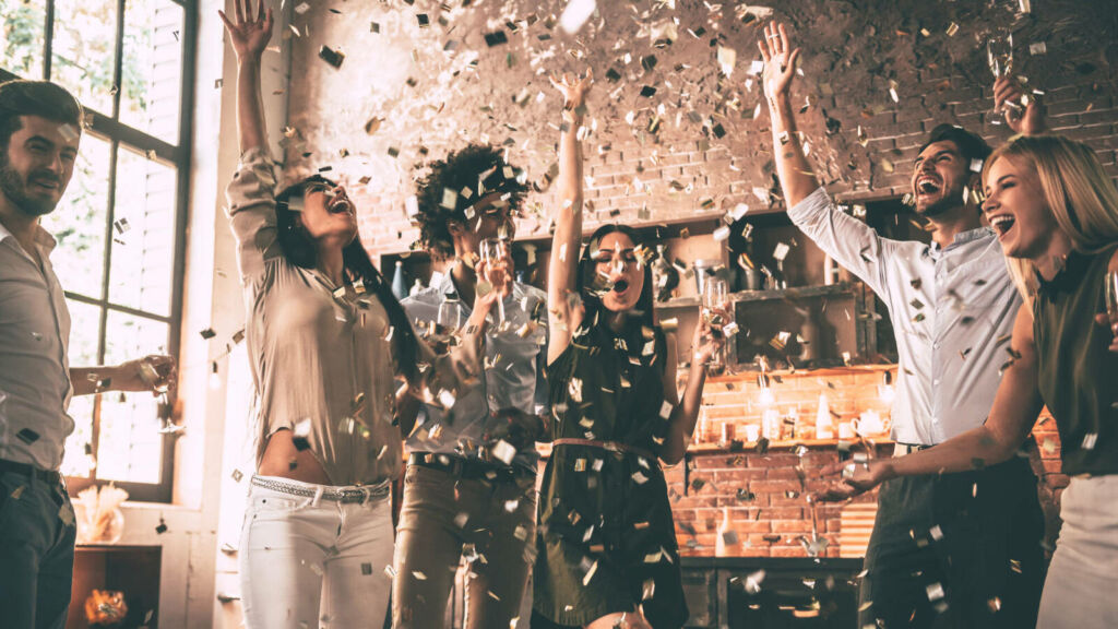 partying