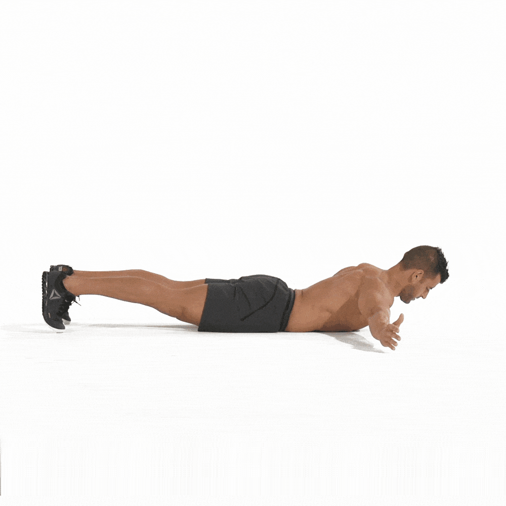 man workout