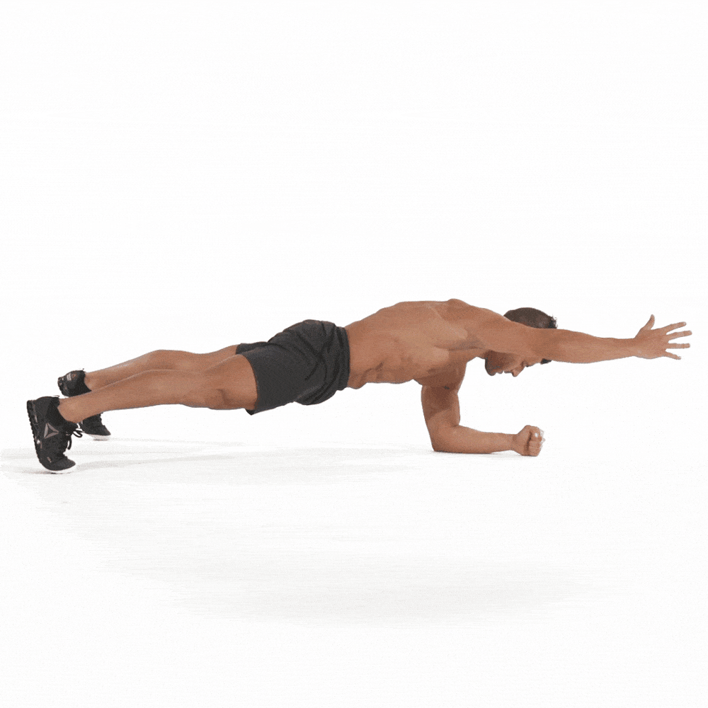 man workout
