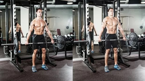 Barbell shrug
