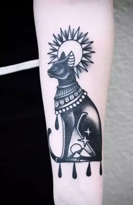 Egyptian Cat Tattoo