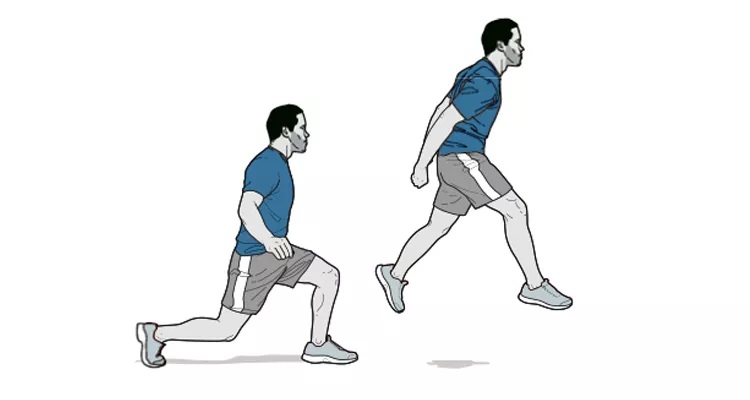 Jumping lunge