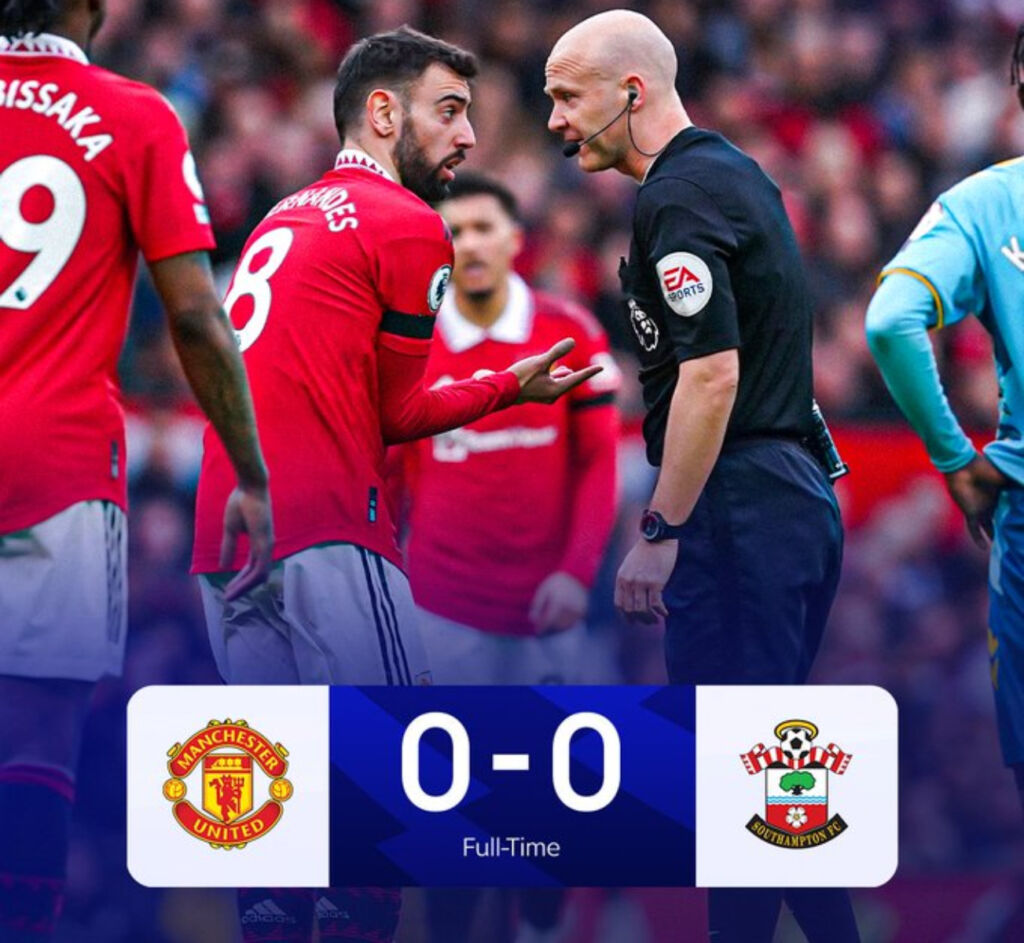 man utd draw against saint