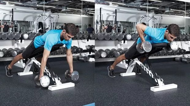 Prone Dumbbell Row
