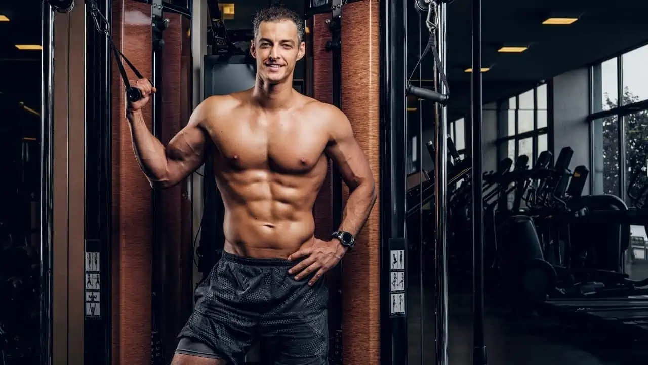 man workout