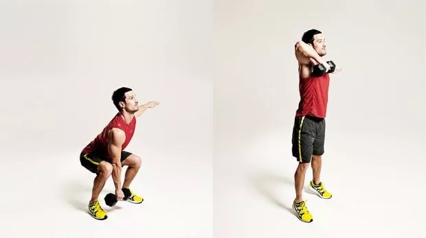 Squat To Upright Row