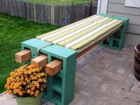 Cinder Block Bench