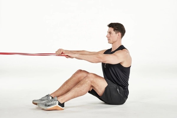 Resistance Band Seated Face Pull