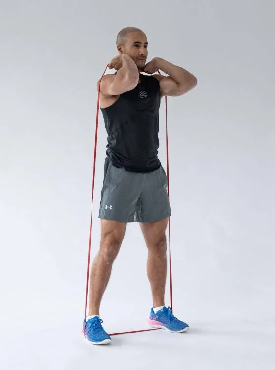 Resistance Band Front Squat 