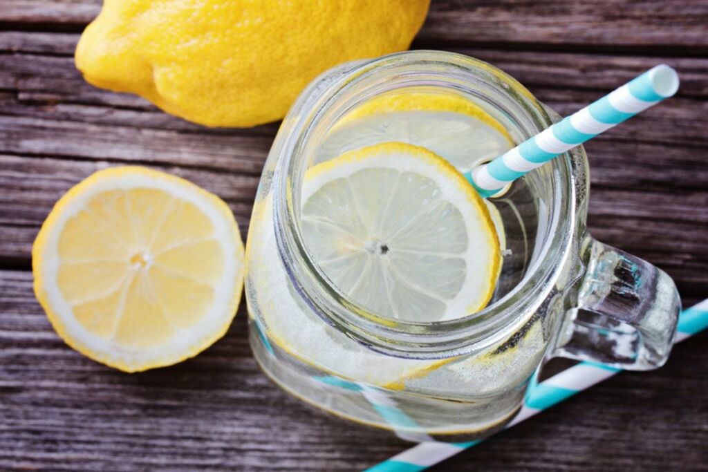 hot water and lemon
