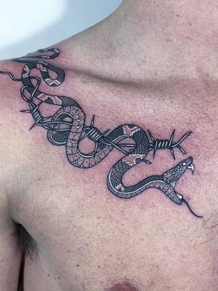 Collarbone Quote Tattoo