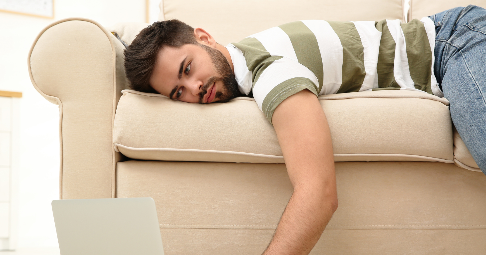 lazy man on counch