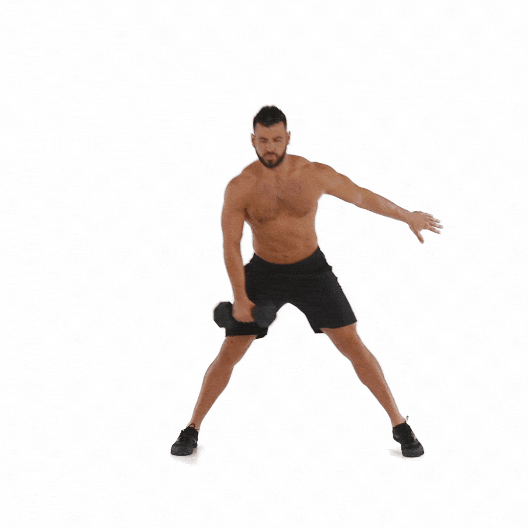 man workout
