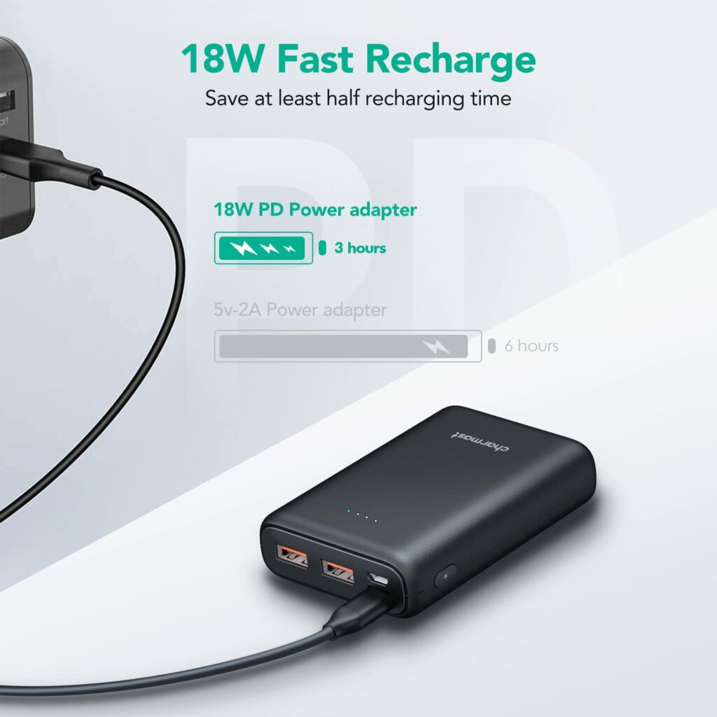 Charmast Smallest 10000 PD Quick Charge Portable Charger 