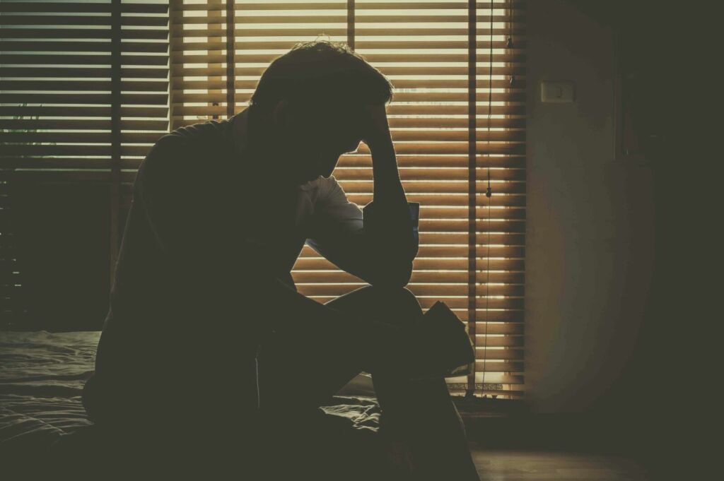 sad man thinking