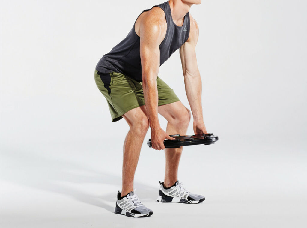 man workout