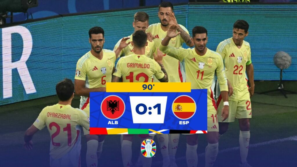 spain 1-0 albania 