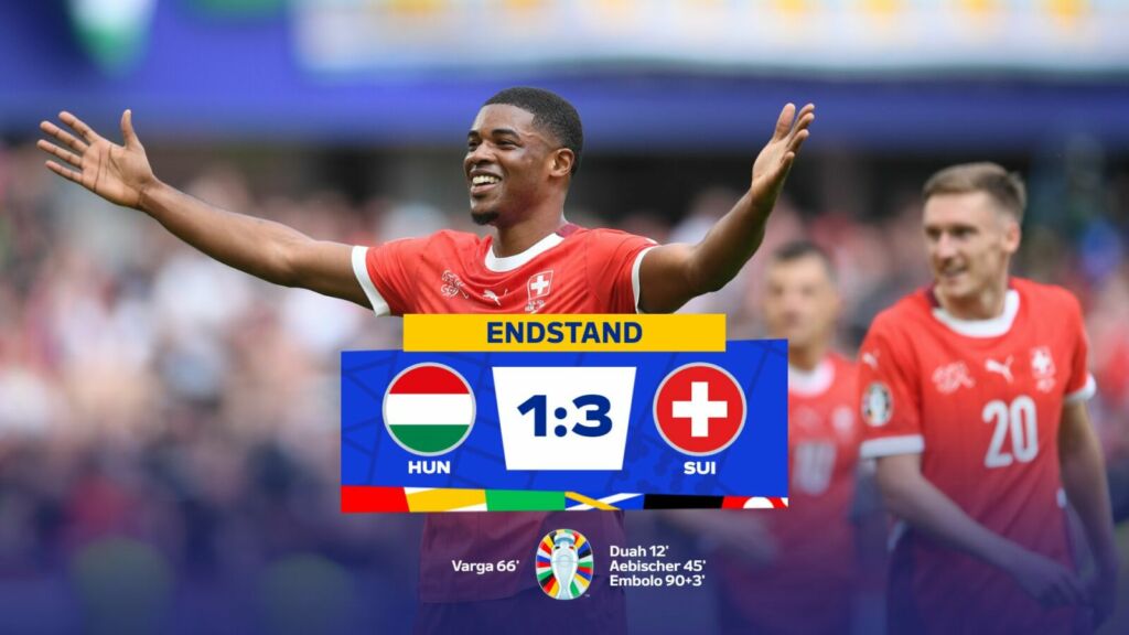 hungary 1-3 switzerland
