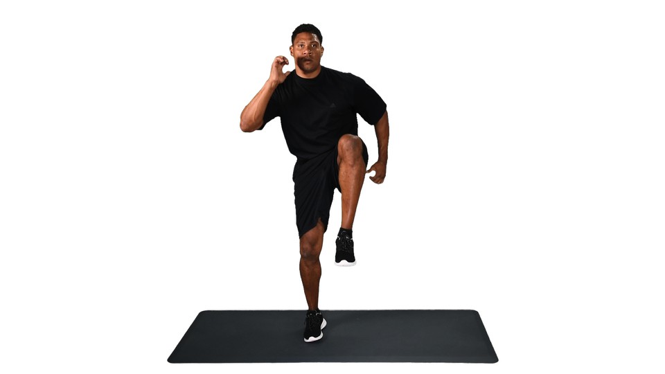running in place