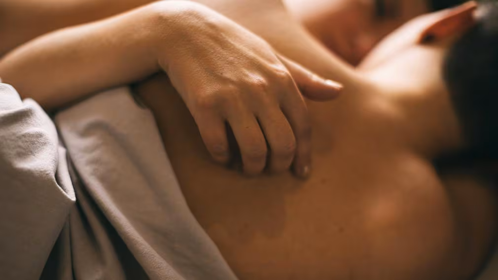 Couple on bed 