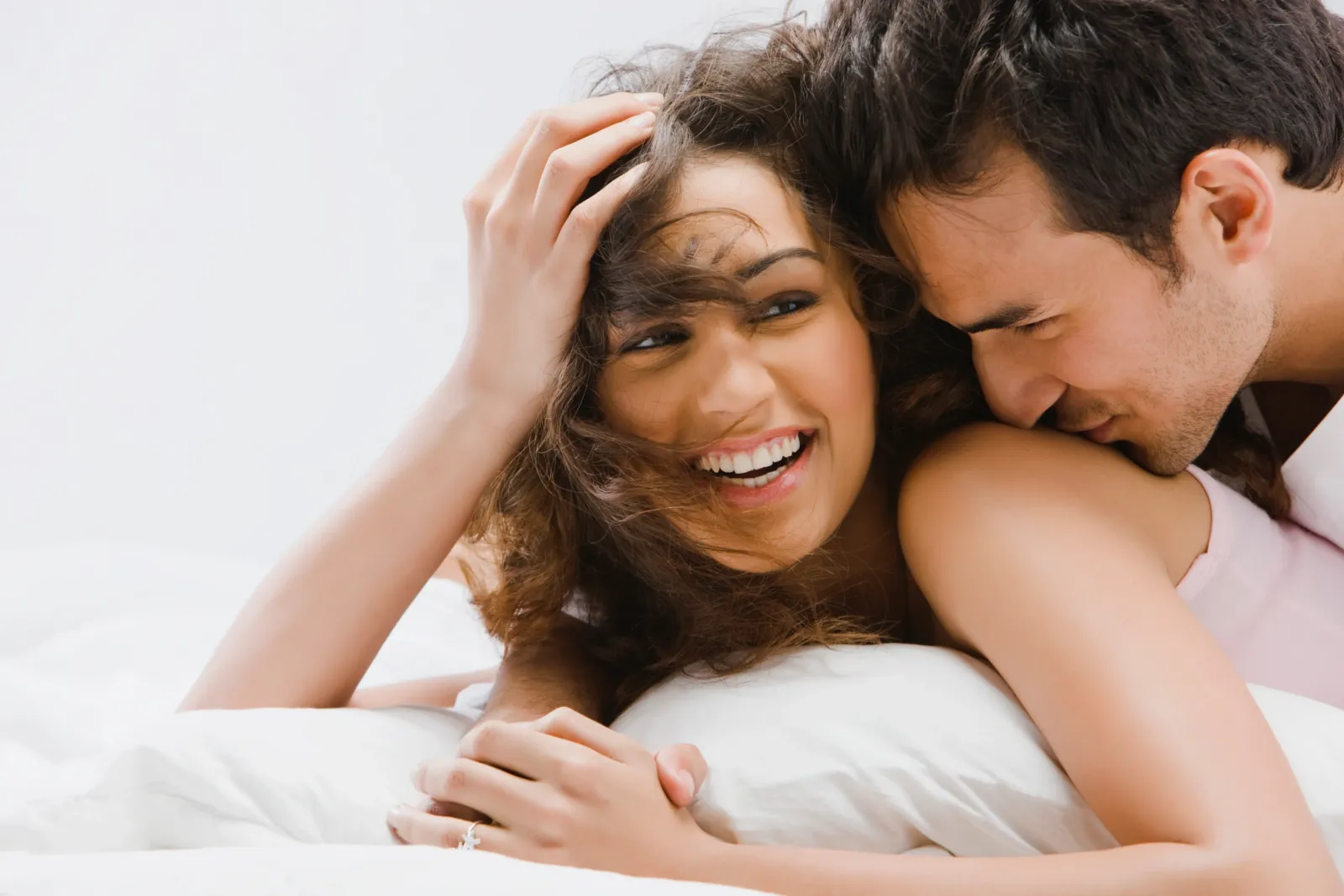 couple have a sex in the bed