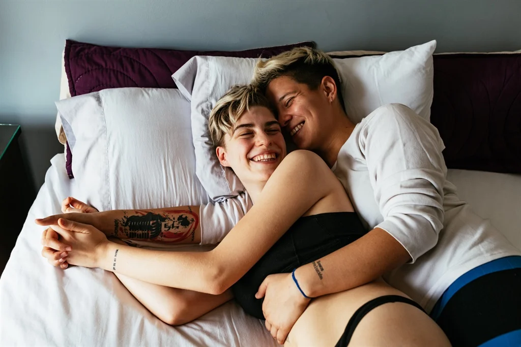 Couple on bed